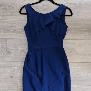 BCBG Royal Blue Peplum Dress Size 0